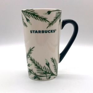 Starbucks 2020 holiday mug Green Cream Tall